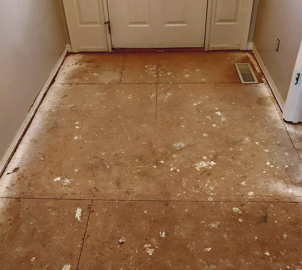 floor tile demolition _after